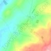 Dunlavin topographic map, elevation, terrain