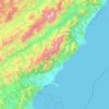 Kaikōura District topographic map, elevation, terrain