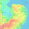 East Anglia topographic map, elevation, terrain