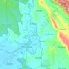 Cendana topographic map, elevation, terrain
