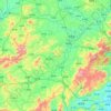 Wuhua County topographic map, elevation, terrain