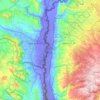 Aghwar Shamaliyah District topographic map, elevation, terrain