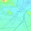 Mobarakeh topographic map, elevation, terrain