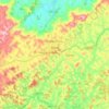Bicas topographic map, elevation, terrain