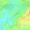 Talladega County topographic map, elevation, terrain