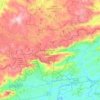 Mountain Bridge Wilderness Area topographic map, elevation, terrain