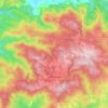 Divcibare topographic map, elevation, terrain