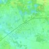 Długołęka topographic map, elevation, terrain