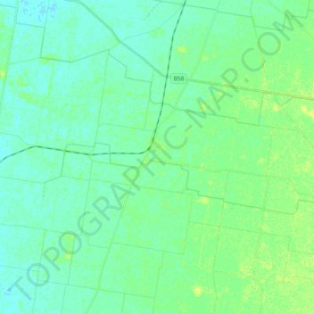 Rennie topographic map, elevation, terrain