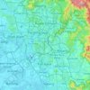 Langat River topographic map, elevation, terrain