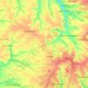 Ocheretyne settlement hromada topographic map, elevation, terrain