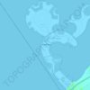 Al Marjan Island topographic map, elevation, terrain