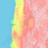 Regione di Antofagasta topographic map, elevation, terrain