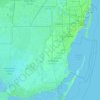 Miami-Dade County topographic map, elevation, terrain