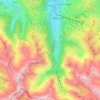 Génos topographic map, elevation, terrain