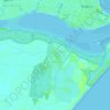 South Ballina topographic map, elevation, terrain