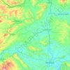 River Lugg topographic map, elevation, terrain