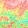 Ribeira topographic map, elevation, terrain