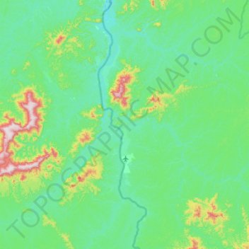 Grand-Santi topographic map, elevation, terrain