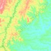 Serra da Saudade topographic map, elevation, terrain