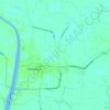 Pirojpur Municipality topographic map, elevation, terrain