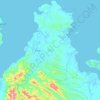 Pitas topographic map, elevation, terrain