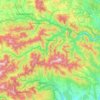 District of Gelnica topographic map, elevation, terrain