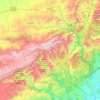 Bolkar Mountains topographic map, elevation, terrain