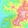 Kaligesing topographic map, elevation, terrain