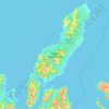 Andøya - Ánddasuolu topographic map, elevation, terrain