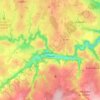 Chambon-sur-Voueize topographic map, elevation, terrain