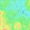 Brown Deer topographic map, elevation, terrain
