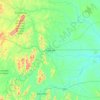 Itaberaba topographic map, elevation, terrain