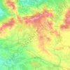 powiat oleśnicki topographic map, elevation, terrain
