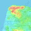 arrondissement de Tanger-Medina طنجة المدينة topographic map, elevation, terrain