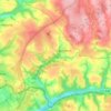 Cardinham topographic map, elevation, terrain