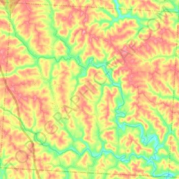 Lodi Township topographic map, elevation, terrain