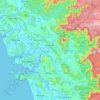 Nord-Goa topographic map, elevation, terrain