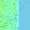 Karaikal Taluk topographic map, elevation, terrain