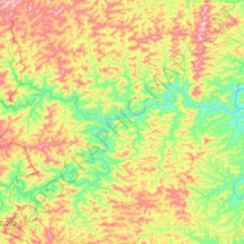 Barra Longa topographic map, elevation, terrain