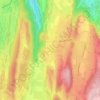 Bornay topographic map, elevation, terrain