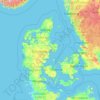 Denmark topographic map, elevation, terrain