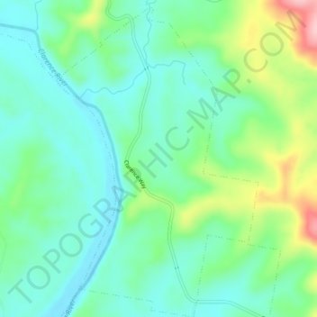 Newbold topographic map, elevation, terrain