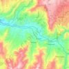 Río Chota topographic map, elevation, terrain