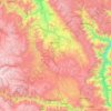 Provincia de Huamanga topographic map, elevation, terrain