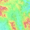 Knic Municipality topographic map, elevation, terrain
