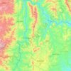 Muhanga topographic map, elevation, terrain