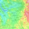 Cheshire topographic map, elevation, terrain