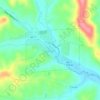 Kendall topographic map, elevation, terrain