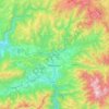 Petroschen topographic map, elevation, terrain